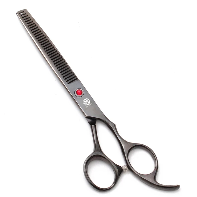 Purple Dragon Dog Grooming Scissors 6.5" 7" Stainless Up Curved