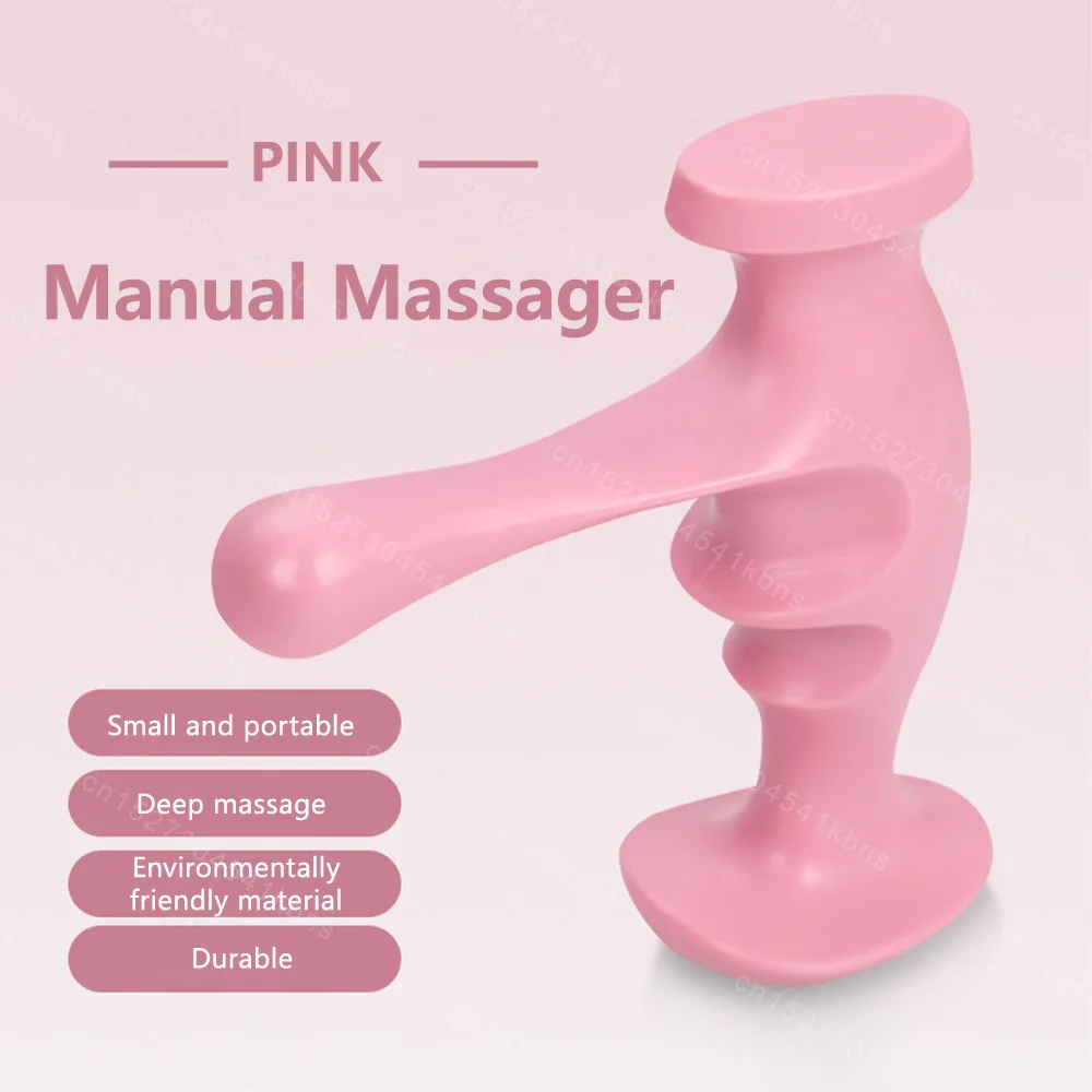 T-Shaped Manual Massager Thumb Finger Pressure Muscle Relax Stick for Body Deep Tissue Trigger Point Massage Fatigue Pain Relief