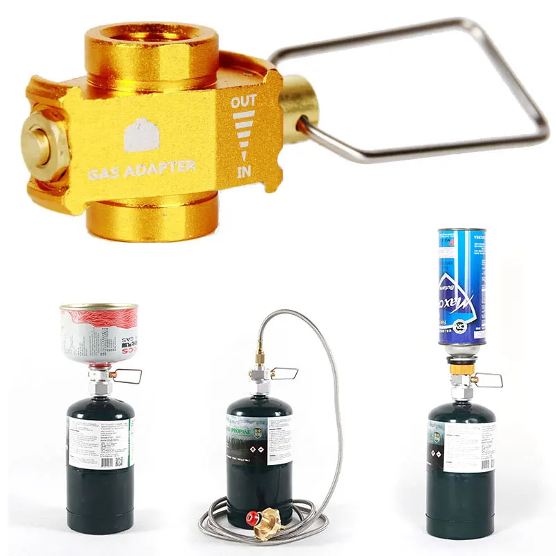 

1pc Outdoor Camping Gas Refill Adapter Stove Cylinder Gas Tank Burners Stove Connector Gas Stove Adapter Converter Accessory