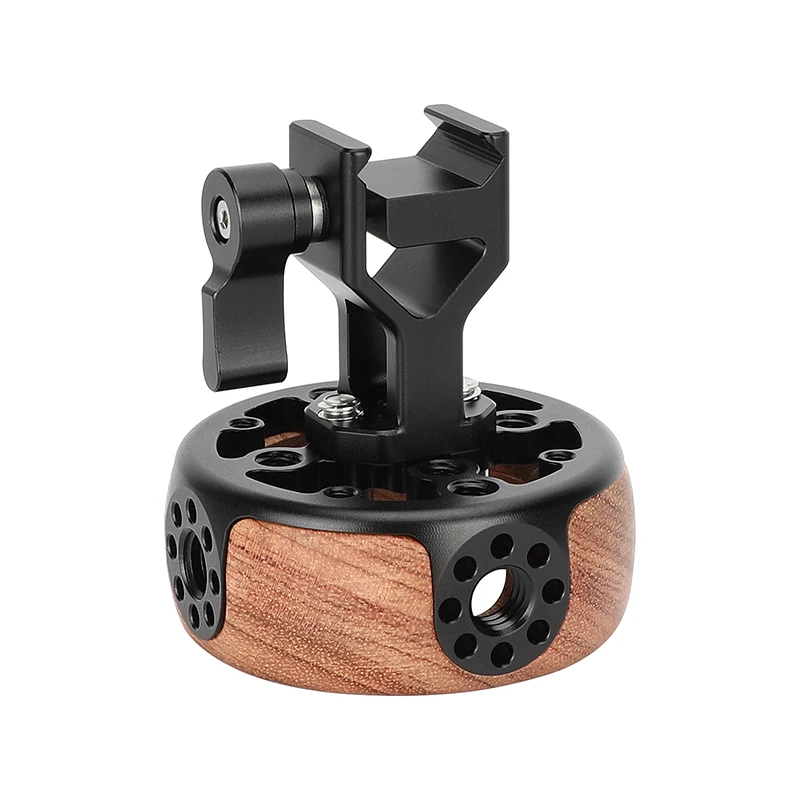 CAMVATE Camera Wooden Handgrip Round Left / Right-Hand Use with  