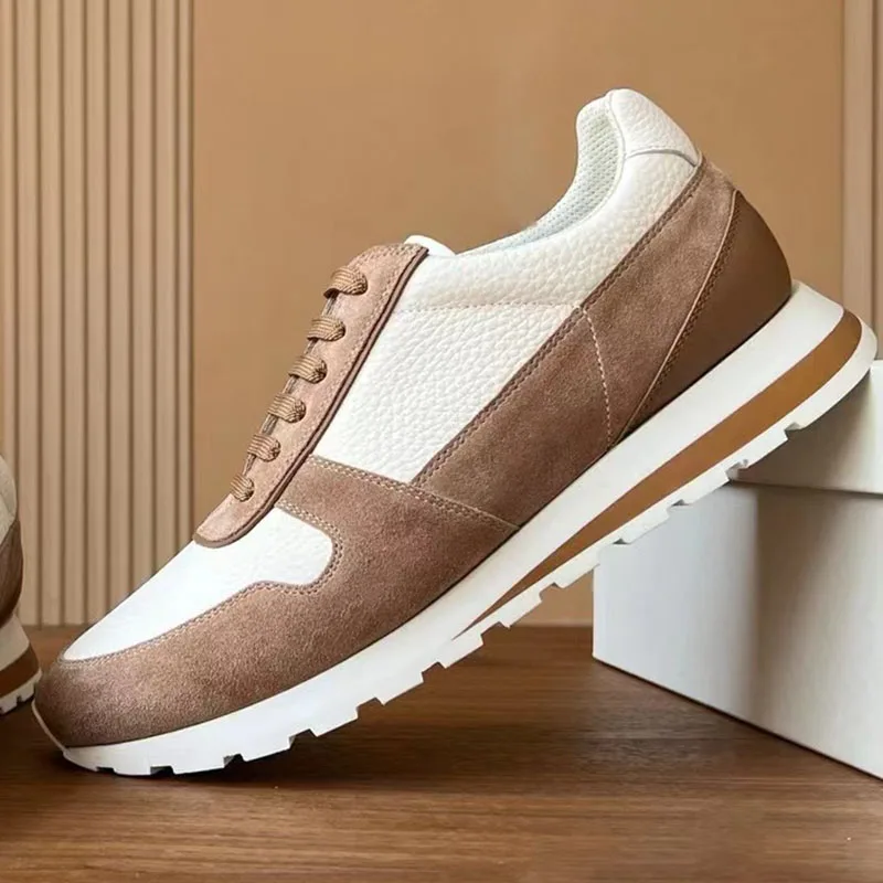 High quality men's low-top thick-soled autumn casual business leather shoes lace-up genuine leather sports men's shoes