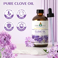EVOKE OCCU 118ML/4 Fl.Oz. Essential Oils, Premium Clove Plant Oil for Home Diffuser, Hair, Skin, Massage, Candle Soap Making, 5