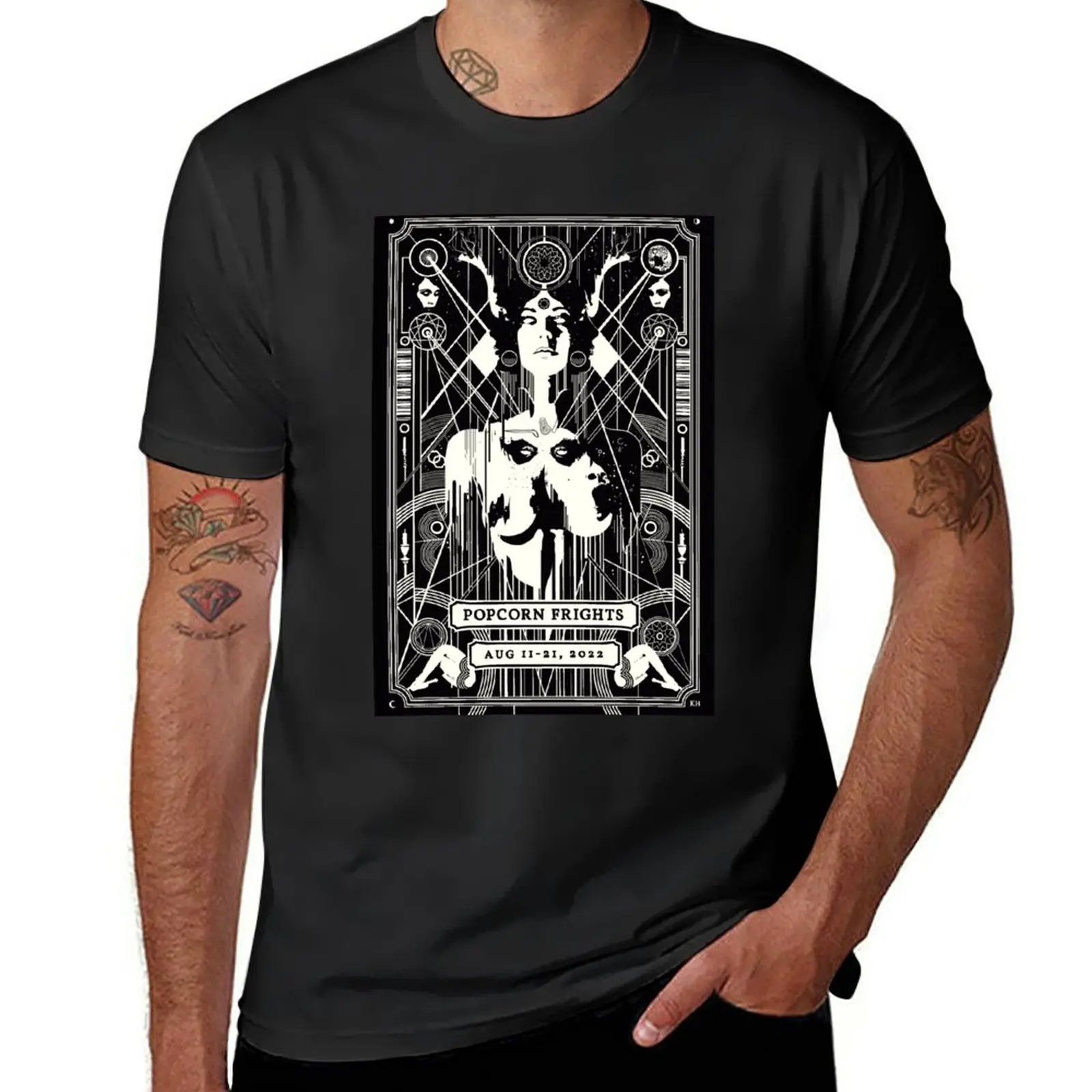 

New Popcorn Frights 2022 T-Shirt anime oversized t shirt custom t shirts graphic t shirts men clothings