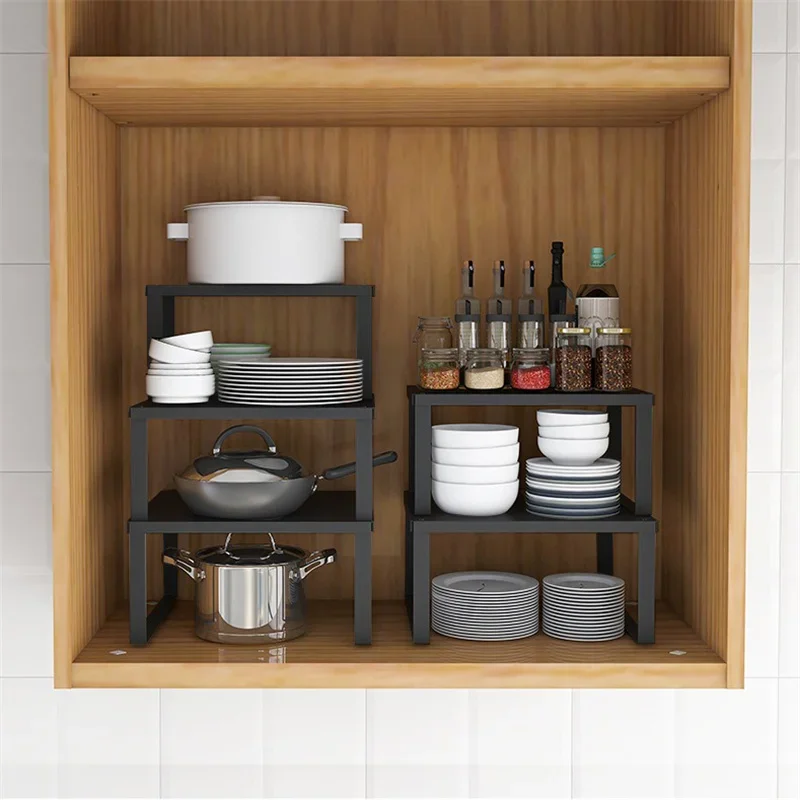 Metal Space Saving Storage Rack Shelf for Kitchen Office