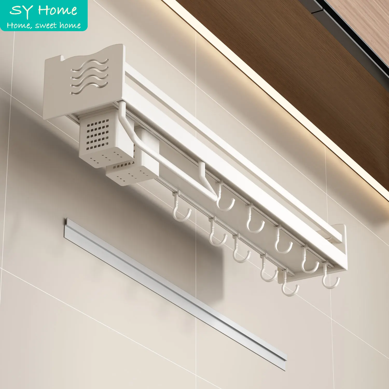 Kitchen Storage Rack Kitchen Organizer Rack Wall-mounted Kitchen Rack Multipurpose Aluminum Shelves Storage Organizer Spices Rack Chopsticks Holder Kitchen Accessories Set