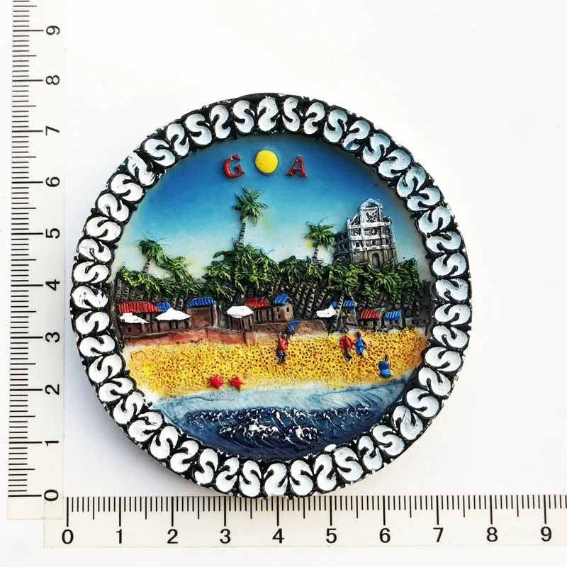 Indien 3D Kühlschrankmagnet - Souvenir Magnet Reisedekoration 7x9,8cm