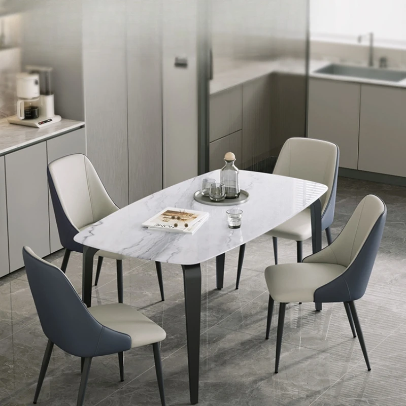 

Simple Glass Meal Household Eating Table sillas de comedor дизайнерская мебель прозрачный стул