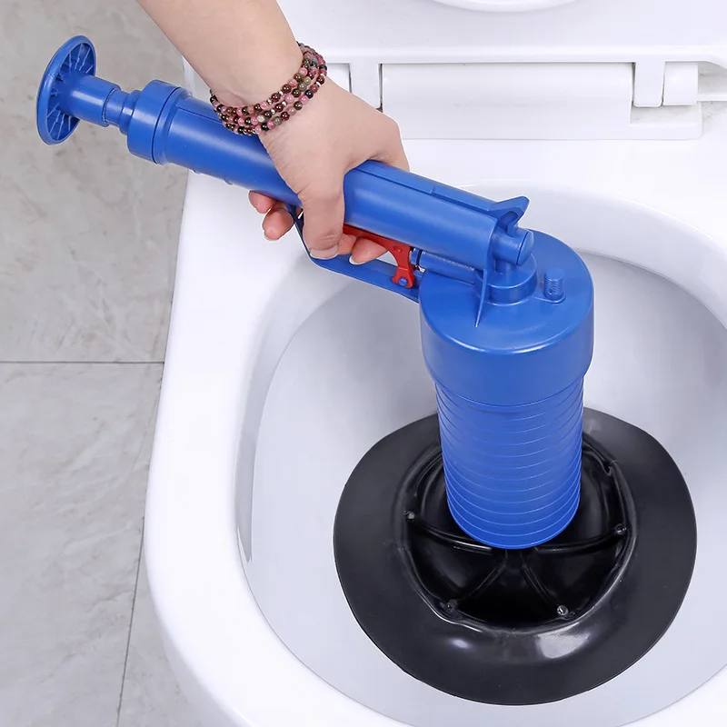 

High-pressure Toilet Plunger Air Power Drain Blaster Gun Manual Sink Opener Bathroom Closestool Pipe Dredging Clean Pump Tools