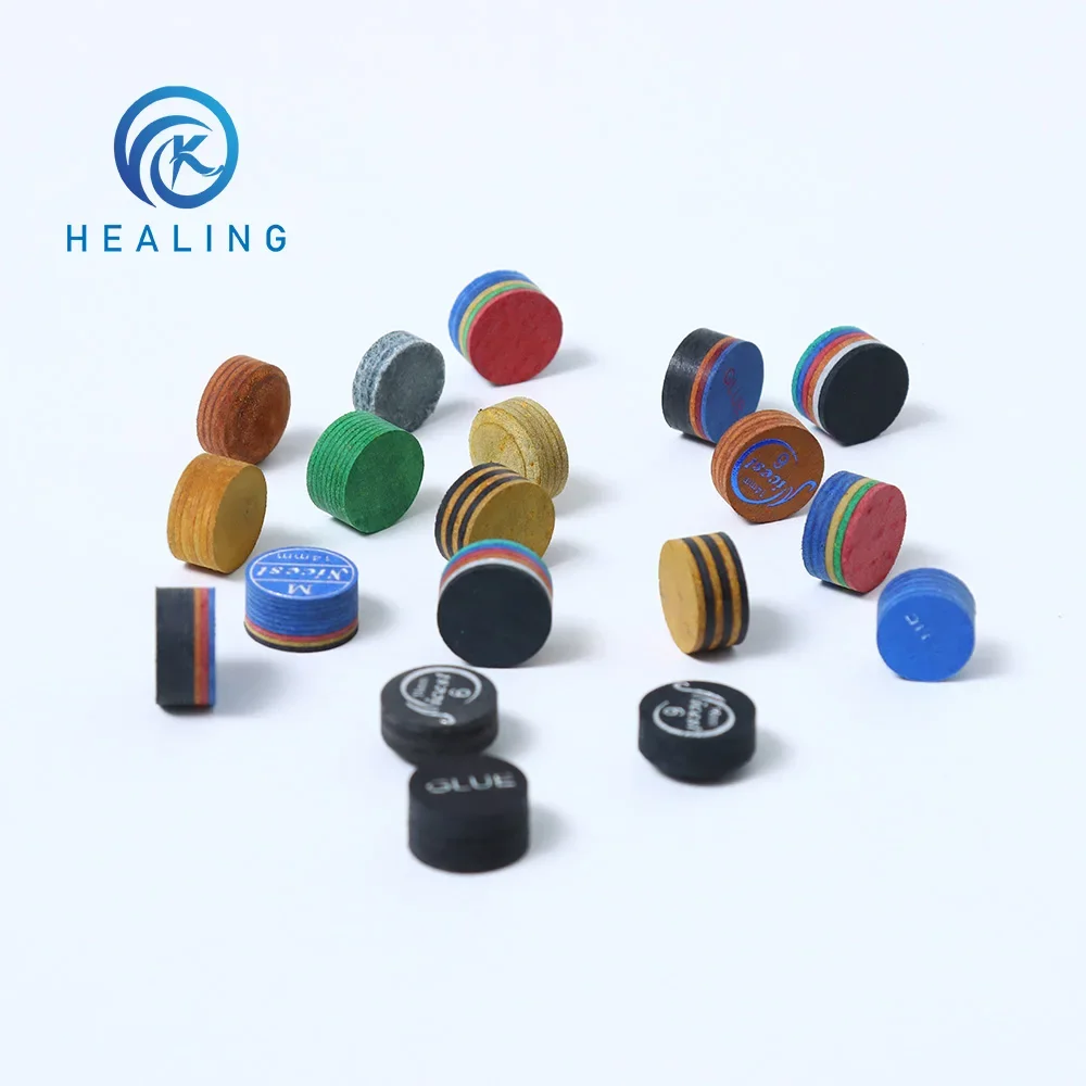 당구 큐 돼지 가죽 팁, M, S, H, 교체 플레이 큐 팁, 당구대 부품