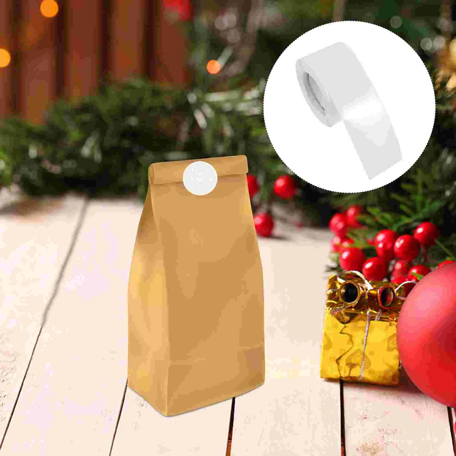 

1000Pcs Clear Transparent Round Sticker Retail Package Wafer Package Sealing Labels Envelope Sealer for DIY Craft Scrapbooking