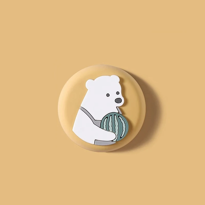 Cute Self Adhesive Cartoon Mute Door Stopper Shock Absorber Furniture Anti-crush Wall Protector Silicone Door Handle Bumper Pad