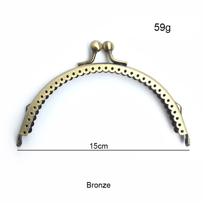 Semicircle Purse Handle Frame Metal Handbags Clasp Lock 16.5cm Bag DIY Handbag  Making Frame Purse