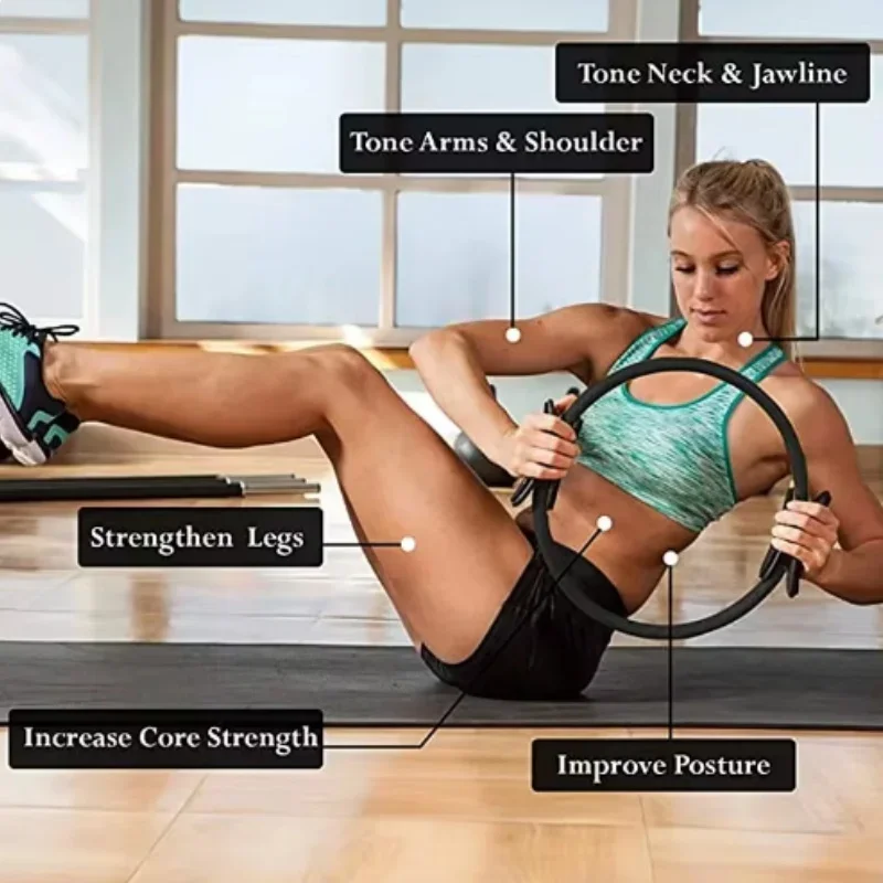 Yoga Pilates Fitness Ring Resistance Pilates Accessories Yoga Class Rehabilitation Training for Pregnant Women Reformer yoga circle pilates ring