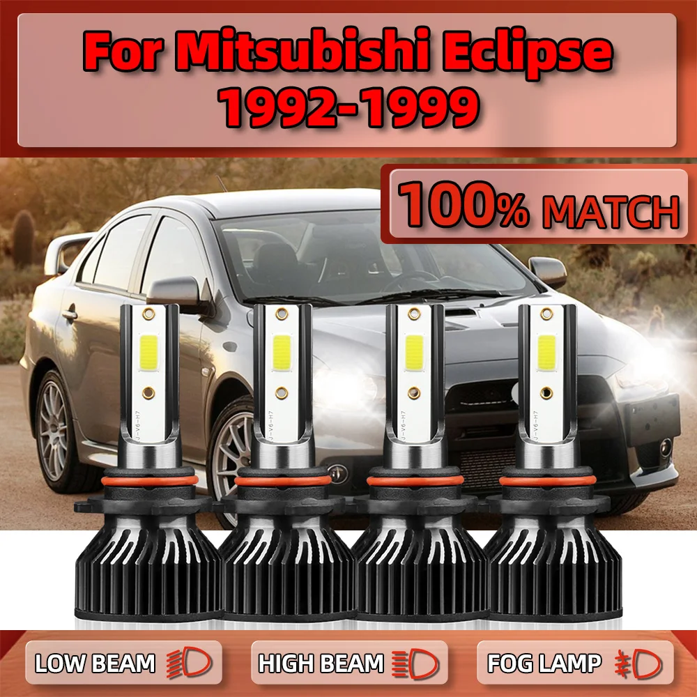 

240W CSP Chips Auto Lamps 40000LM Car LED Headlight Bulbs 12V 6000K For Mitsubishi Eclipse 1992-1994 1995 1996 1997 1998 1999