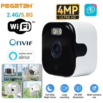 Mini Window Camera 4MP Wifi Security Camera Indoor Cam for Home Security Color Night Vision Motion Detection 24/7 Recording 1