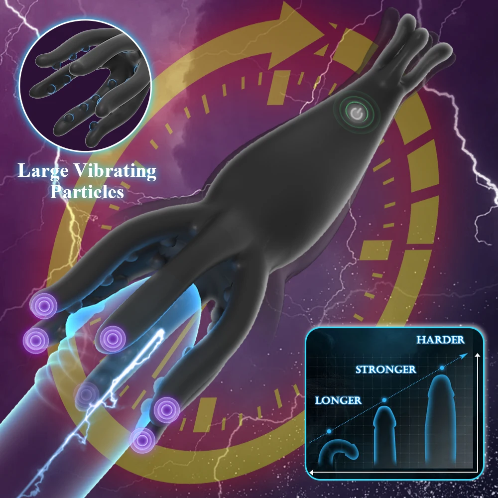 Glans Stimulate Trainer Vibrator Men Penis Delay Exerciser Lasting Masturbation Massager Vibrating Endurance Trainning Sex Toy male sex toys