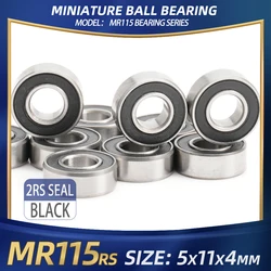 High - Speed Industrial Handpiece Bearings, 5x11x4 mm, 10 - Pack - 10Pcs (MR115rs Black)