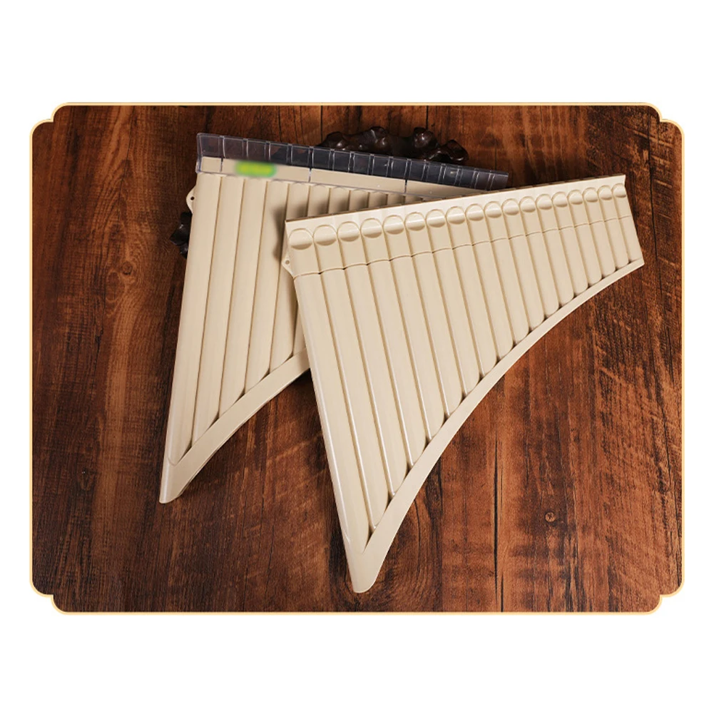 18 Pipes Pan Flute ABS Resin C Tone Easy Learning Panflute Music Instrument Children Gift for Beginner with Storage Bag
