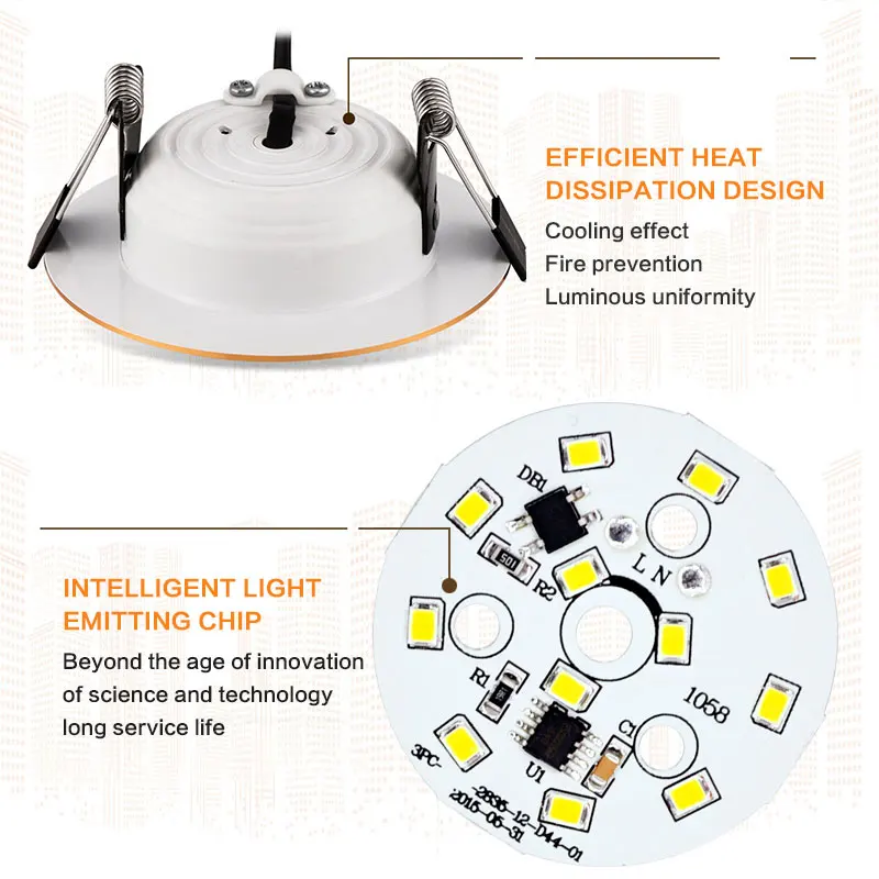 Spot LED Downlight Ceiling Lamp 7W 9W 12W 15W 18W spotlight cold white warm round recessed lamp AC 220V 240V Lighting led downlight,recessed ceiling spotlight,ceiling lamps