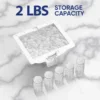 Countertop Nugget Ice Maker with Soft Chewable Ice, 32lbs in 24Hrs, LED Touch Panel, Self-Cleaning Ice Maker with Automatic Disp 4