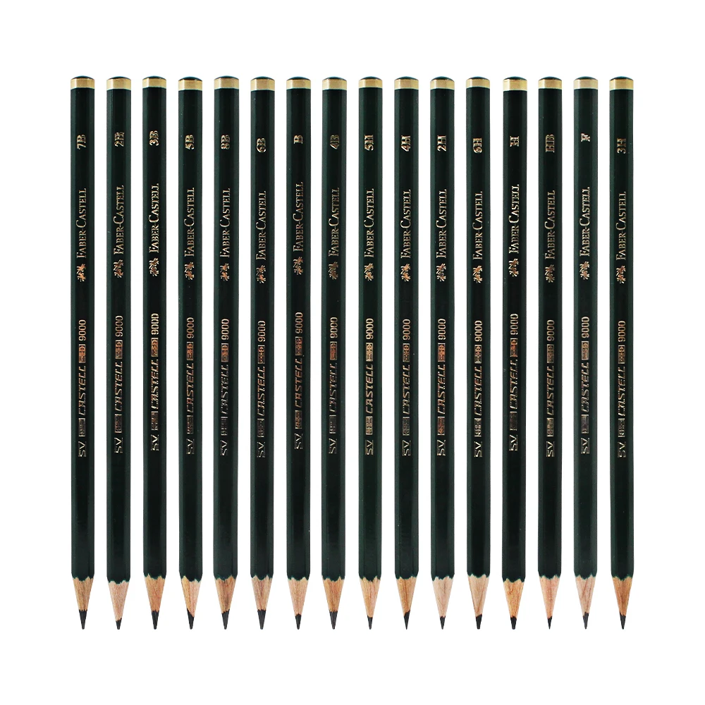 Faber Castell Pencils, Castell 9000 Art graphite pencils, 2B