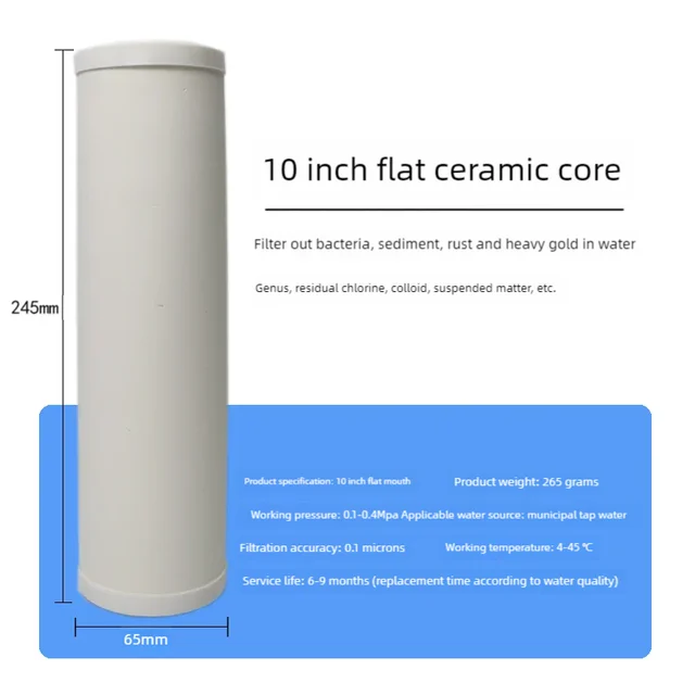 10นิ้ว Universal เซรามิคกรอง,กรองน้ำ,คลอรีนสิ่งสกปรก,ระบบ 4