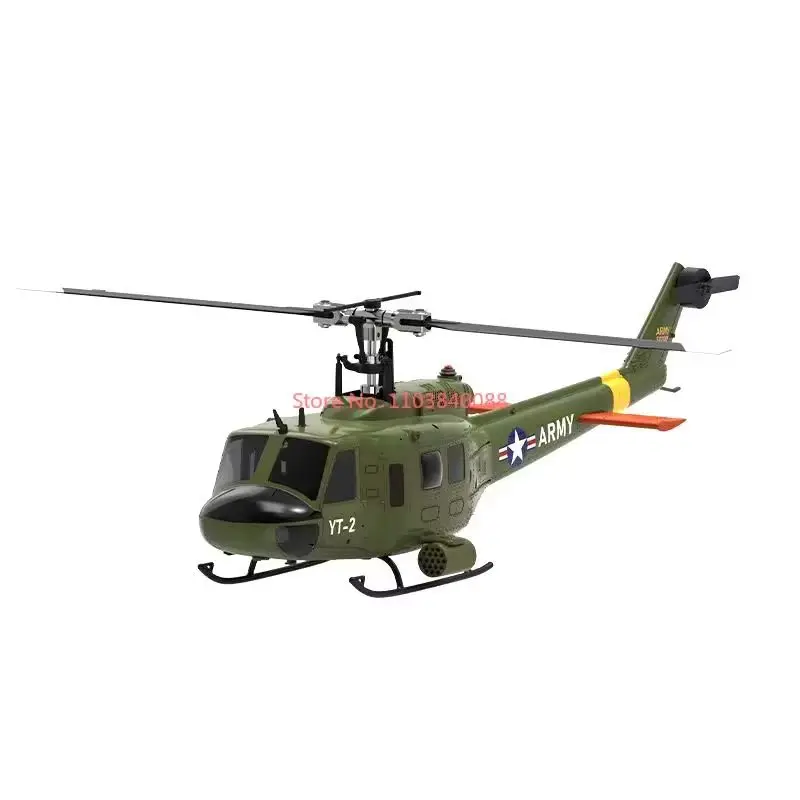 Yuxiang F07 Huey UH1D Realistic Remote Control Helicopter Six Channel 3D Stunt Helicopter High Simulation Model Aircraft Toy Gif 5