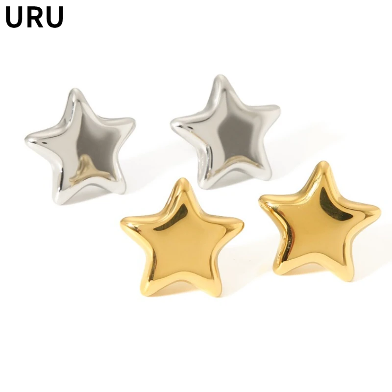 

Modern Jewelry Sweet Korean Temperament Metal Stars Earrings For Women Female Gifts Simply Design Ear Accessories Hot Sale