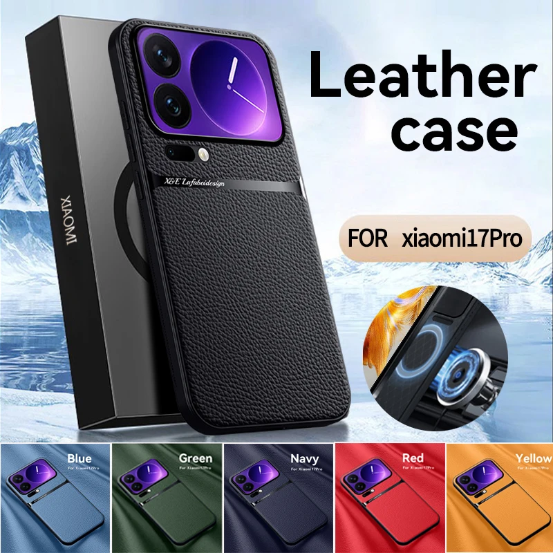 Luxury Shockproof Leather Magnetic Phone Case - Premium Back Cover