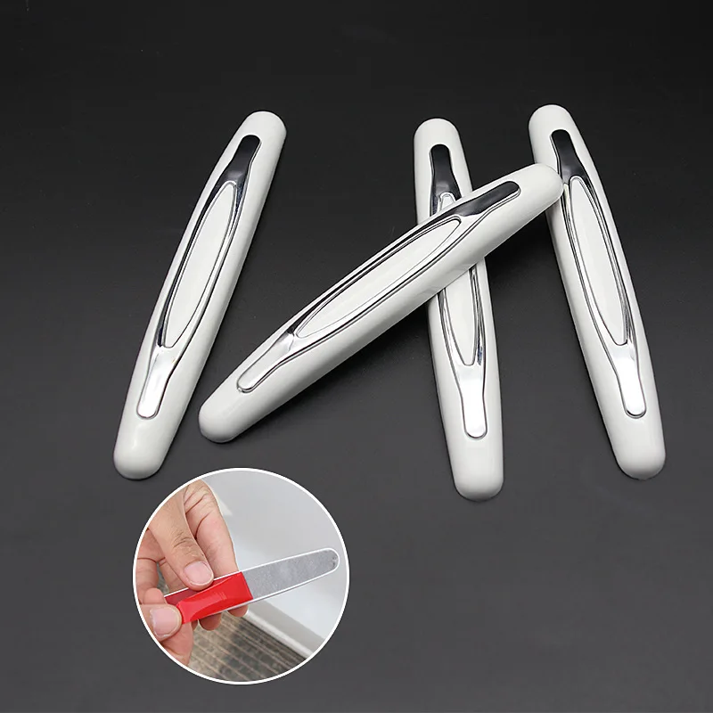 Car Door Protector 4Pcs Guard Strip Scratch Protector Car Rubber Bumper Stickers Auto Door Edge Protection Decoration
