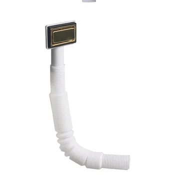 Talea Scarico Accessorio per lavello da cucina Colore oro/metallo grigio Testa di troppopieno Raccordi per rifiuti di drenaggio Tubo flessibile QY012C059 1