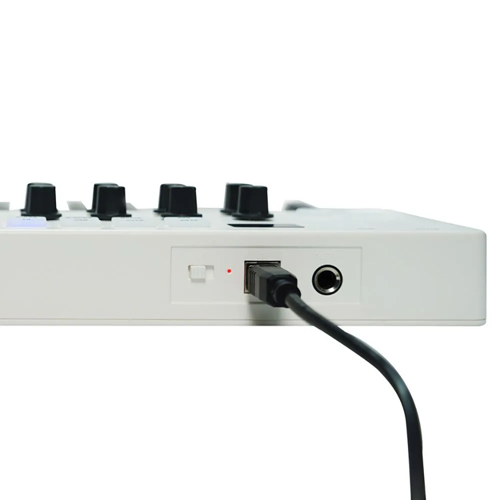 25-Key USB MIDI Controller 8 RGB Drum Pads Bluetooth Backlit Trigger Pads SMK25 Midi Keyboard Controller 6.35mm Pedal M-VAVE