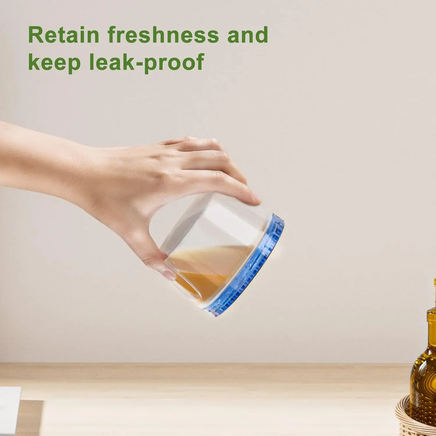 Freezer Containers with Lids, Reusable Round BPA-Free Airtight Freezer Containers with Twist Top Lids for Kitchen Meal Prep