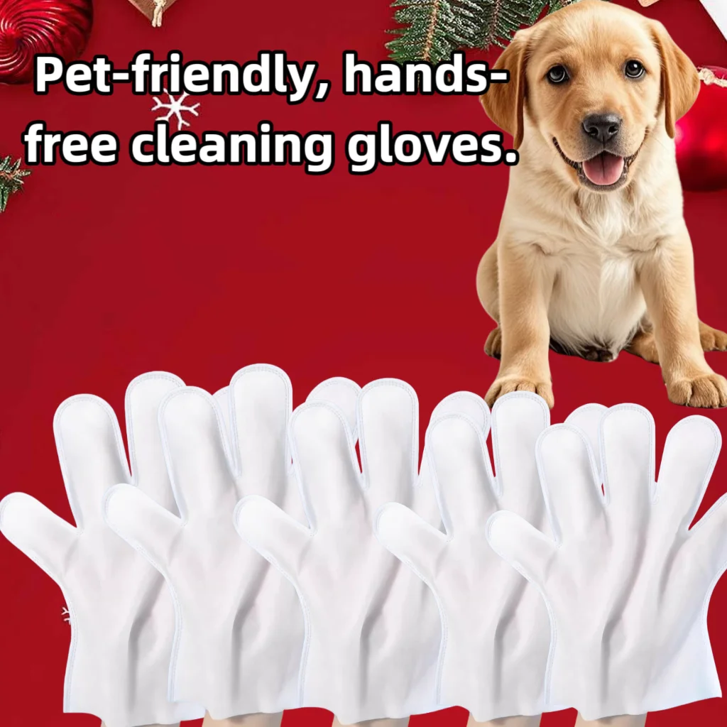 No-Rinse Pet Cleaning Gloves 5