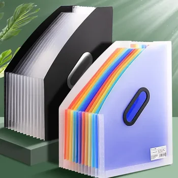 Cartella portatile verticale da 1 pezzo, borsa per organo espandibile, organizer per carta specifica per studenti multistrato, file per ufficio disponibili