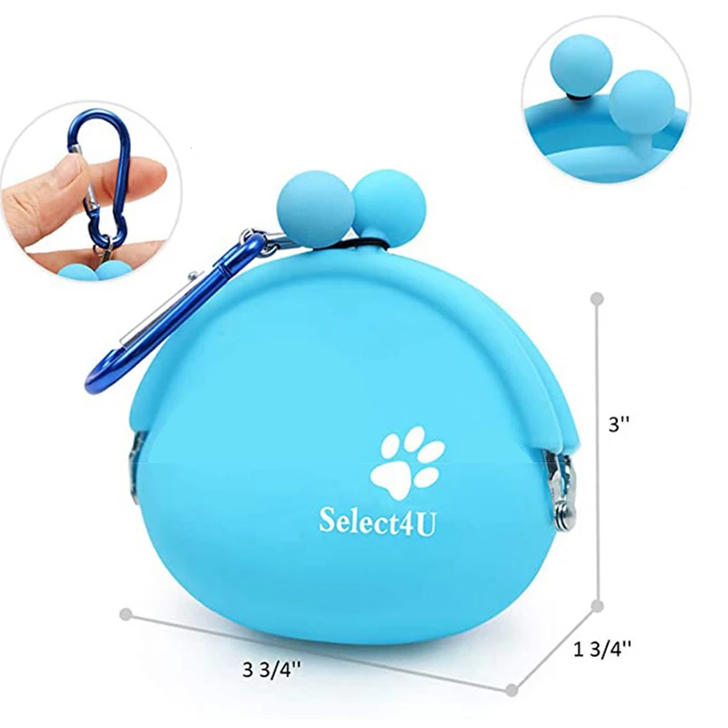 Silicone Pet Dog Train Food Snacks Pockets Bag Walking Dog Training Food Storage Waist Pet Travel Outdoor Product dog treat bag images - 6