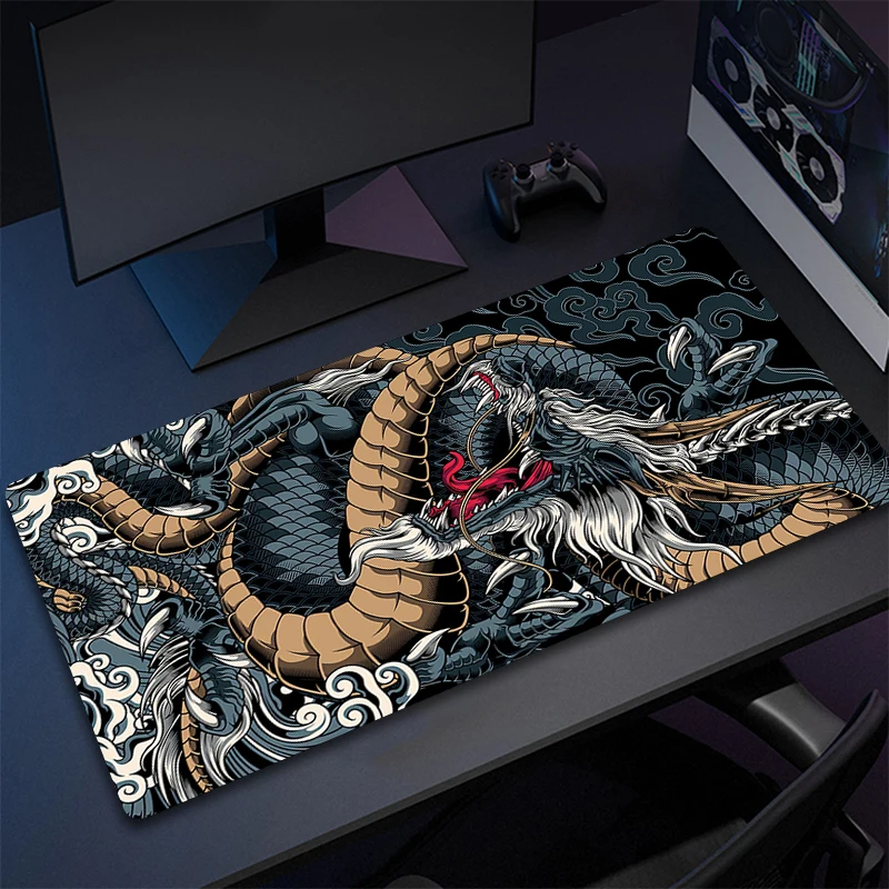 thumbnail image 1 of Nueva alfombrilla de ratón con impresión personalizada HD para PC, alfombrilla de ratón de goma con grandes olas de arte japonés, tapete de bloqueo en los bordes XXL, alfombrillas antideslizantes para, 1 of 5