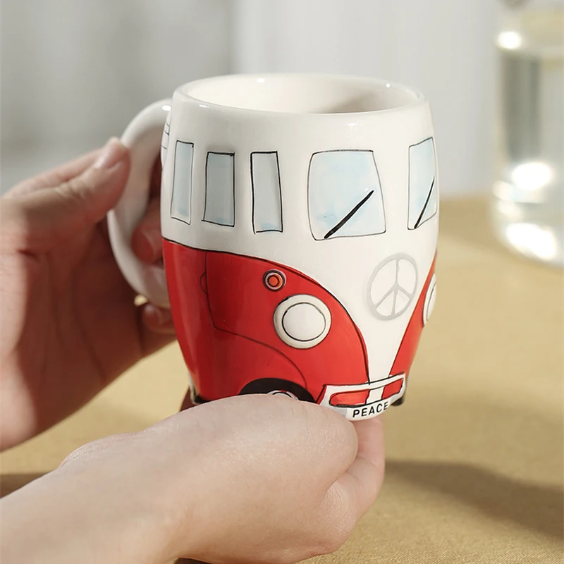 Buy Wholesale China Cartoon Double Decker Bus Mugs Hand Painting Retro  Ceramic Cup Coffee Milk Tea Vintage Style Car Mug & Hand Painting Retro  Ceramic Cup at USD 2.5