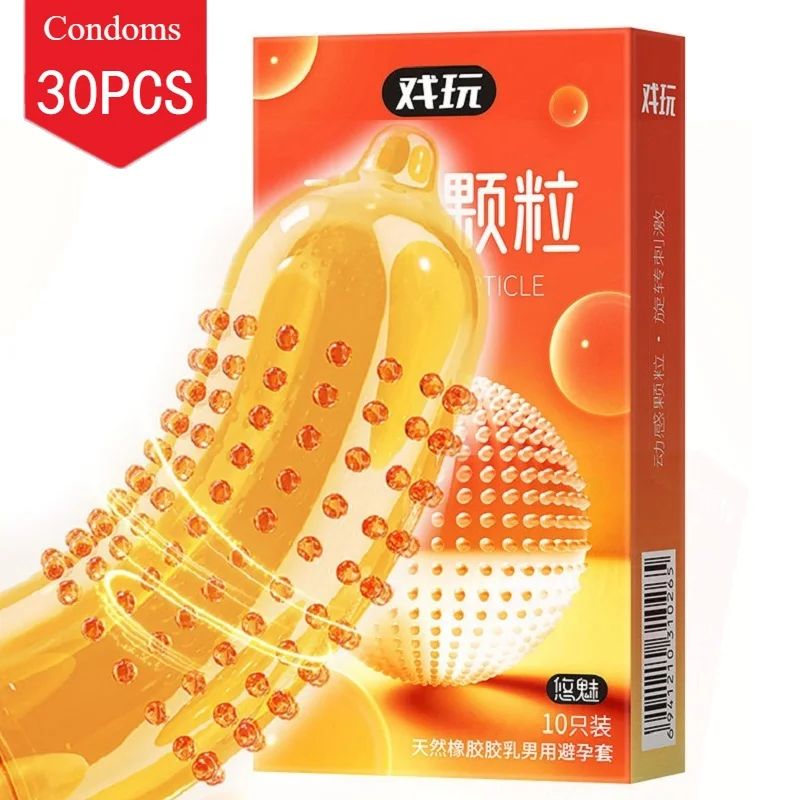 30PCS Ultra-dünne Kondome Penis Ärmeln Erwachsene Paar Sex Produkte für Männer Sichere Empfängnisverhütung Kondome Männliche Schwanz Ärmeln sexshop