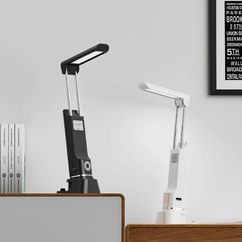 

Led Desk Lamp 3 Levels Adjustable Brightness Eye Protection Usb Charging Reading Lamp Night Lights