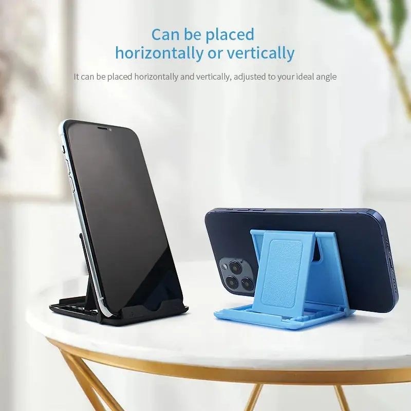 Foldable Adjustable Mobile Phone Desk Holder - Portable Stand and Organizer
