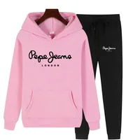 Vêtements de sport deux pièces pour femmes, ensemble sweat à capuche et pantalon, vêtements de sport à la mode pour femmes d'automne 1