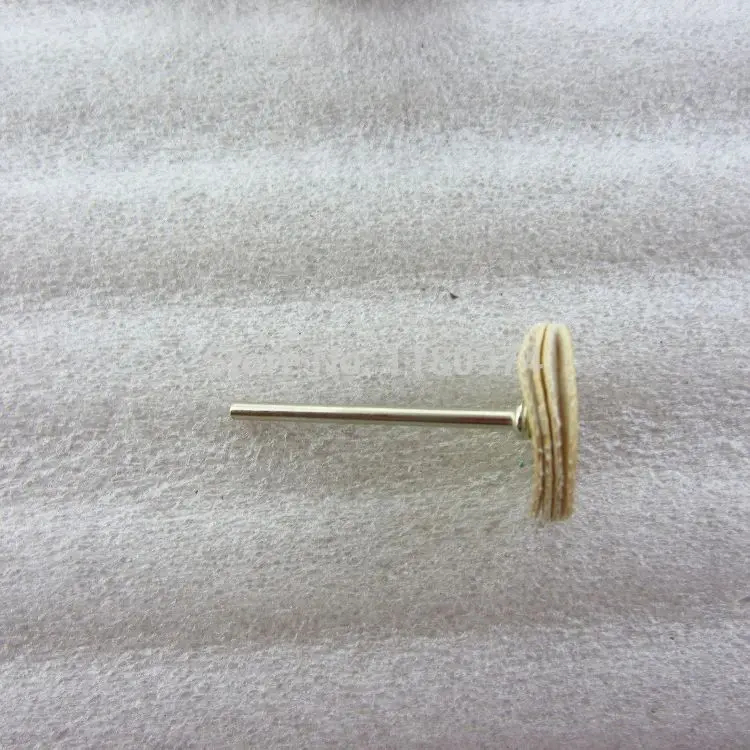100pcs/pack Jewelry Dental Gold Silver Metal Burnishing Grinding Polishing Leather Wheel,mounted Finishing Rotary Tools