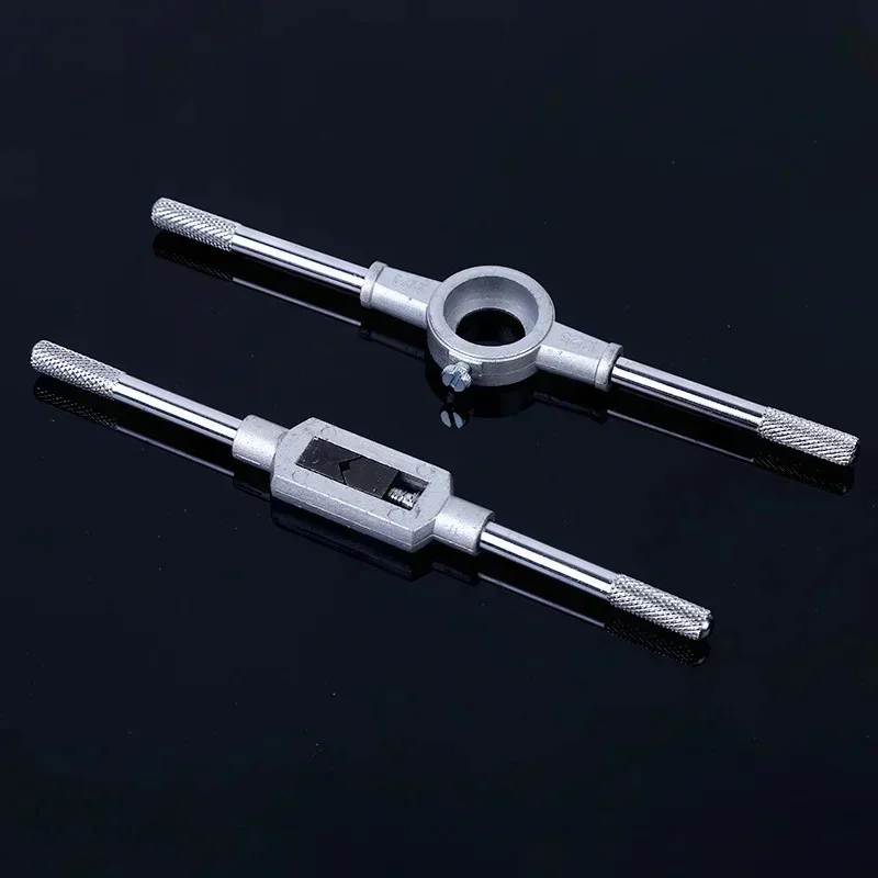 40PC 베어링 강철 미터 나사 탭 세트 전체 세트 탭 및 다이 세트 M25 다이 랙 렌치 M3-M12 나사 탭 트위스트 플레이트 1/2