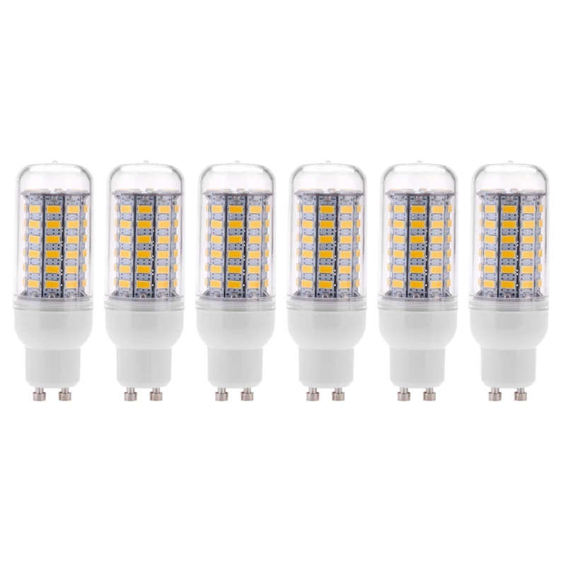 

6X GU10 10W 5730 SMD 69 LED Bulbs LED Corn Light LED Lamp Energy Saving 360 Degree 200-240V Warm White