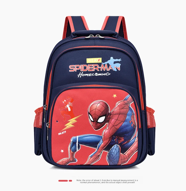 Disney New Frozen Marvel School Bags For Boys Girls Primary Student Shoulder Orthopedic Backpack Spider Man Elsa Anna Mochilas