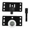 1 Sets Black Sliding Door Wheels Rollers Pulleys Runners For Cupboard Wardrobe Thick Wear Resistant Silent Smooth Home Part 3