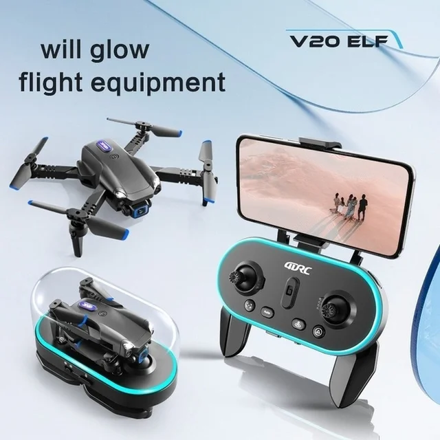 4DRC V20 RC Mini Drone 4K 1080P WiFi FPV Drone HD Dual Camera Quadcopter Foldable RC Helicopter Dron Toy Gift Free Shipping 5