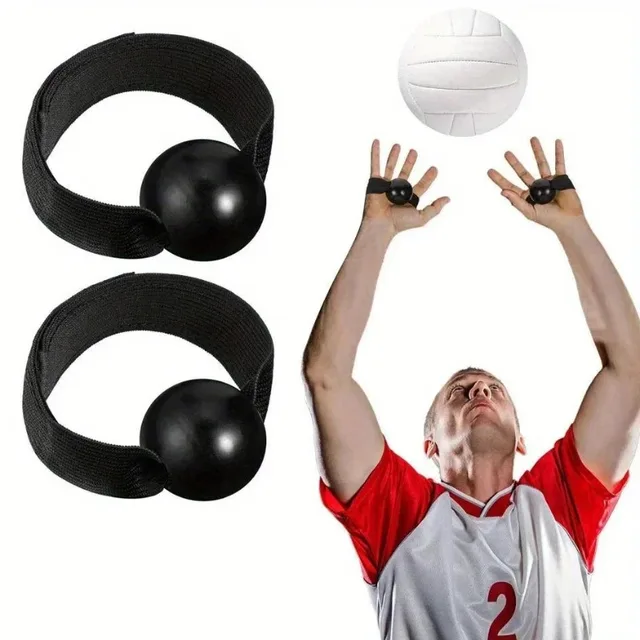 1 Pair black of volleyball passing assistance serving hand shape adjustment, volleyball training hand shape correction belt 4