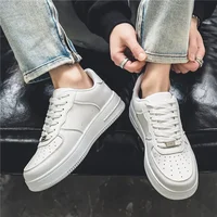 Low-cut Simple Fashion Solid Color Lace-up Casual Shoes For Students All-season Leather Sports Casual Men's Shoes K050-1